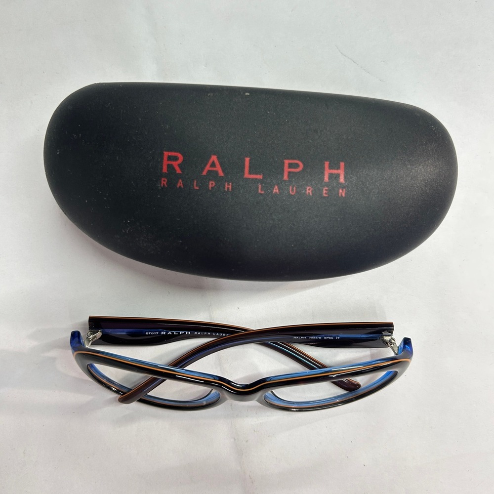 Ralph Lauren RALPH 7558/S Eyeglass Frames Tortoise Blue 57-17-125 No Lenses - Picture 2 of 7